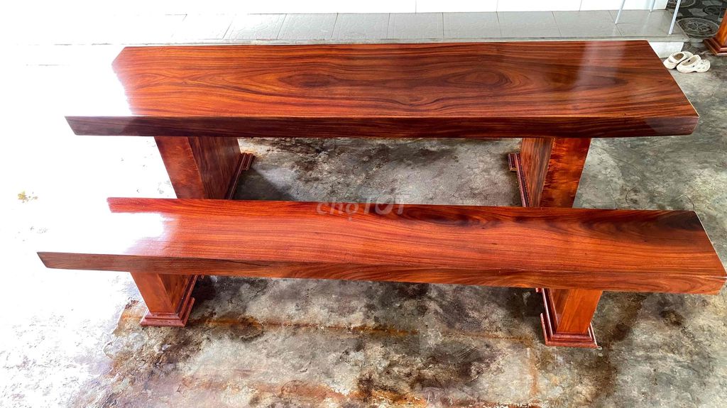 Bàn ghế Gỗ Lim mặt 65x12x260. Mua bán Bàn ghế tại Huyện Phú Lộc Thừa Thiên Huế được đăng bởi Long  hình 1