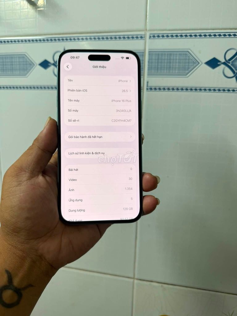 Apple iPhone 16 Plus 128GB Xanh Đã sử dụng. Mua bán Điện thoại tại Quận Tân Phú Tp Hồ Chí Minh được đăng bởi Hội Đồ Điện Tử hình 1