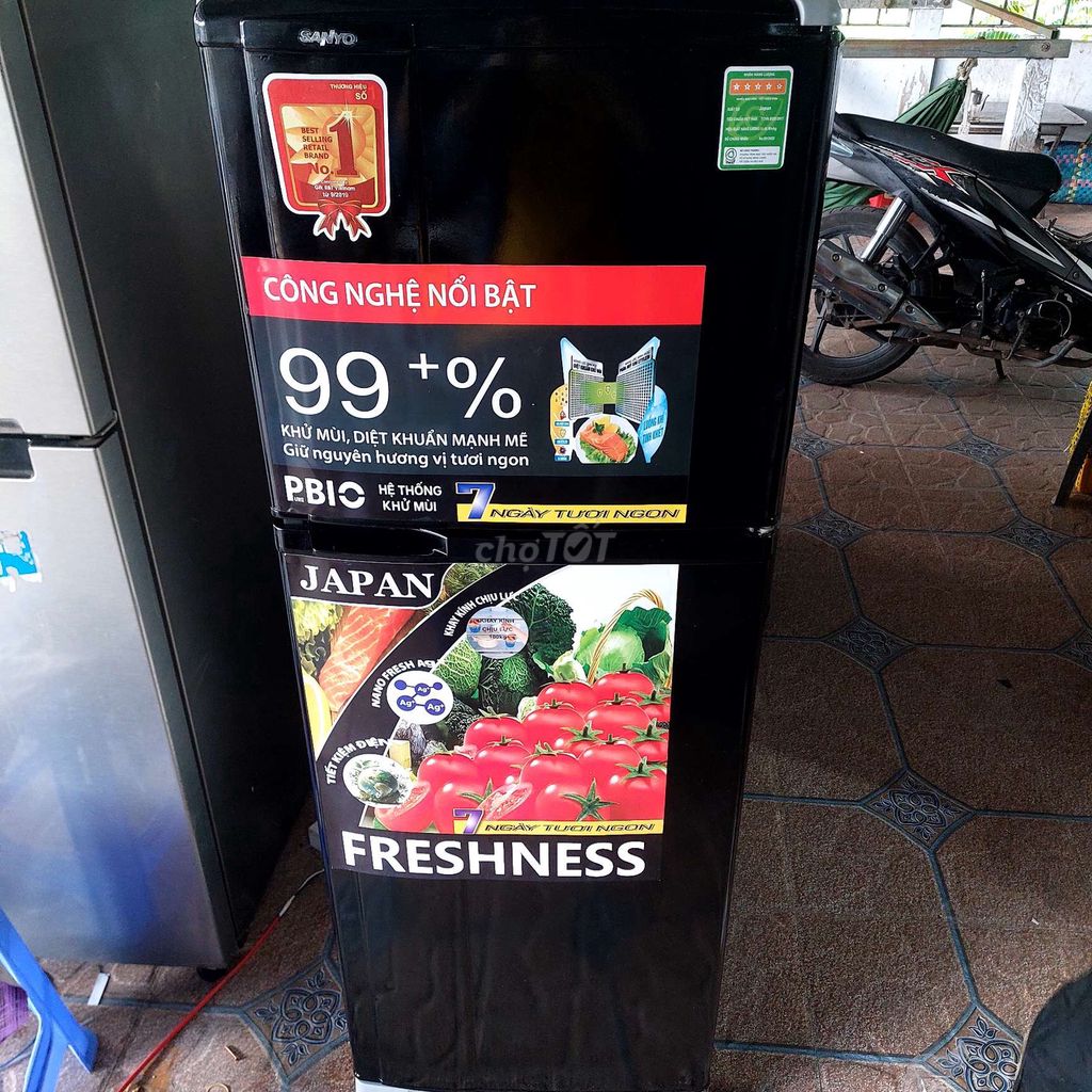 Tủ lạnh Sanyo 150L Đen. Mua bán Tủ lạnh tại Quận Ninh Kiều Cần Thơ được đăng bởi ĐIỆN LẠNH HOÀNG KHẢI hình 1