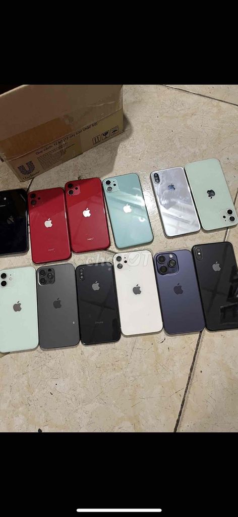 Vỏ zin iphone X Xsm 11 12 12 mini 13 13 mini còn