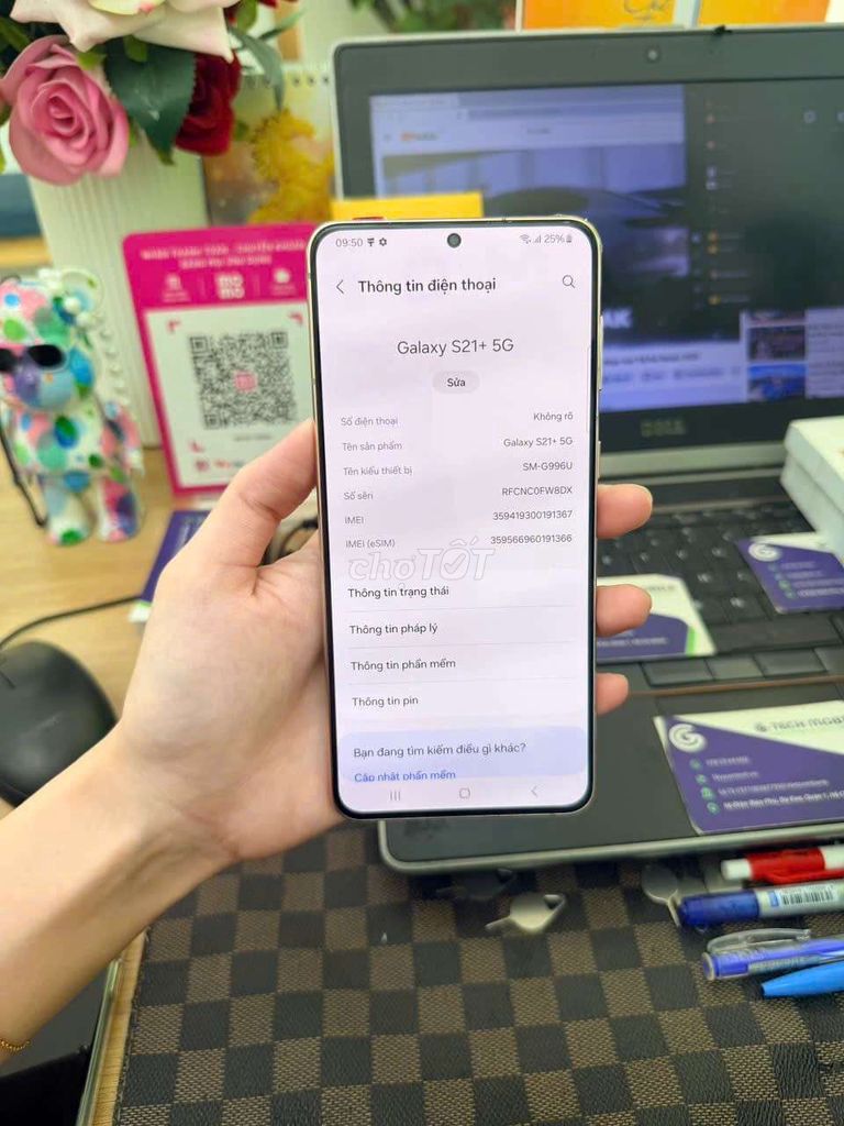 Samsung Galaxy S21+ 5G 128GB Tím. Mua bán Điện thoại tại Quận 3 Tp Hồ Chí Minh được đăng bởi Minh phương hình 1