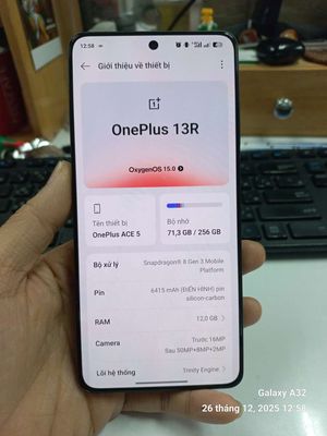 OnePlus Ace 5 Đen 256GB