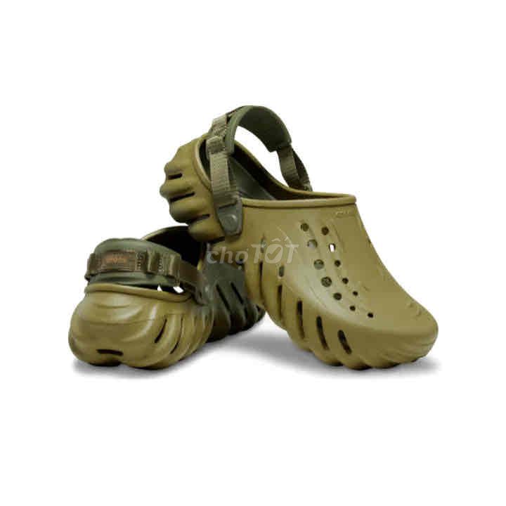 Dép Crocs echo xanh olive chính hãng new 100%