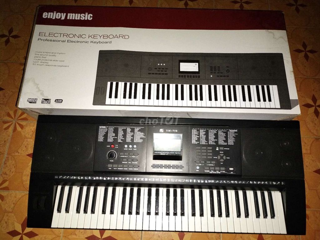 Đàn Organ điện tử YM-738 61 phím Đen. Mua bán Nhạc cụ tại Thị xã Bến Cát Bình Dương được đăng bởi Nam Trần hình 1
