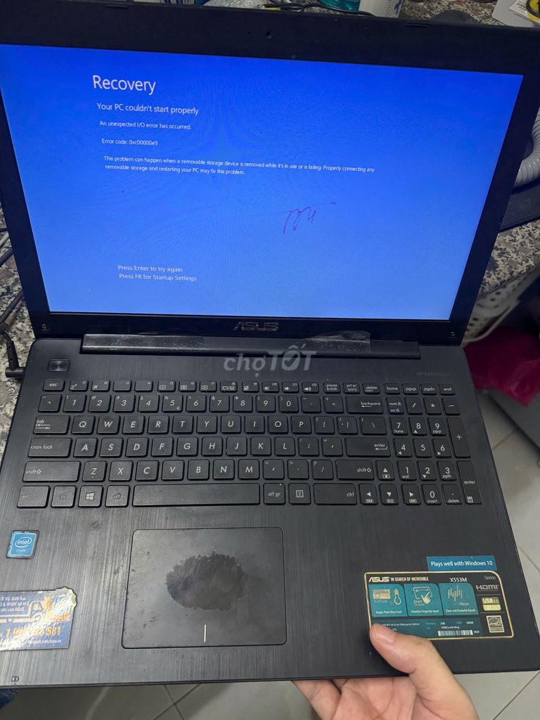 cần bán Asus x553m tình trạng như ảnh chắc lỗi win. Mua bán Laptop tại Thành phố Qui Nhơn Bình Định được đăng bởi Hoài Vy hình 1
