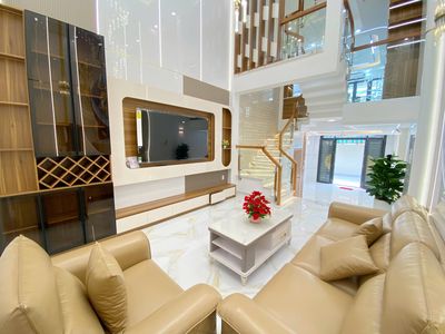 Nhà mới Full nội thất 4x15m đúc 5 tấm hẻm đẹp 8m đường Hương Lộ 2