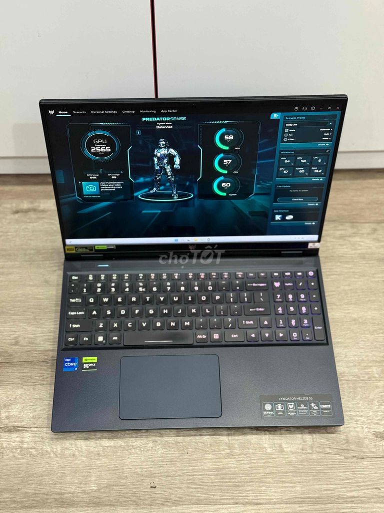 Acer Helios 16 i7-13700HX 16 inch 16/1T 4060 2K165. Mua bán Laptop tại Quận Đống Đa Hà Nội được đăng bởi Phan Trường Giang hình 1