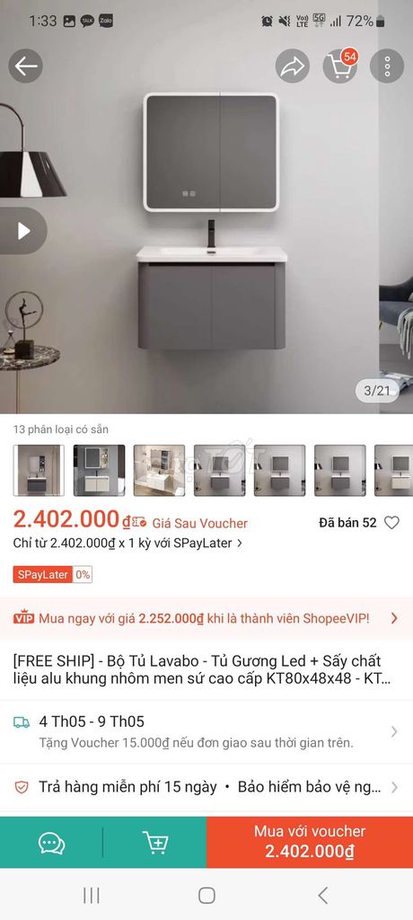 Tủ lavabo Nhựa đặc Xám 80x48x48 cm. Mua bán Thiết bị vệ sinh, nhà tắm tại Huyện Yên Phong Bắc Ninh được đăng bởi giap nguyenvan hình 1