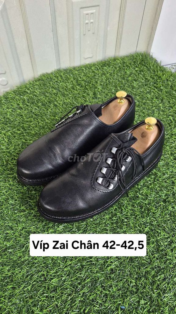 Giày tây nam da đen size 42-42.5. Mua bán Giày dép tại Huyện Nhơn Trạch Đồng Nai được đăng bởi Túi Si Ngọc Khánh  hình 1