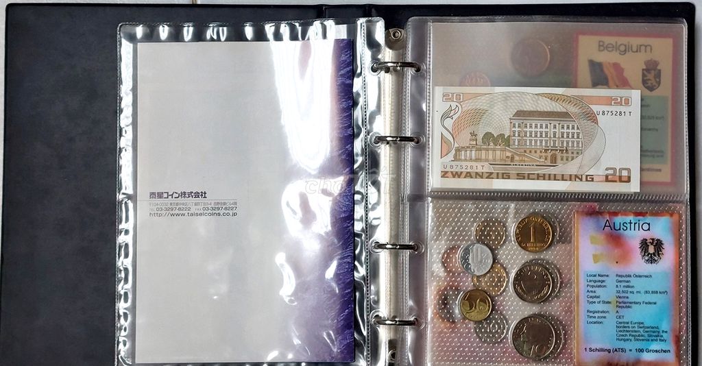 Bộ sưu tập tiền xu Euro & tiền giấy  2001