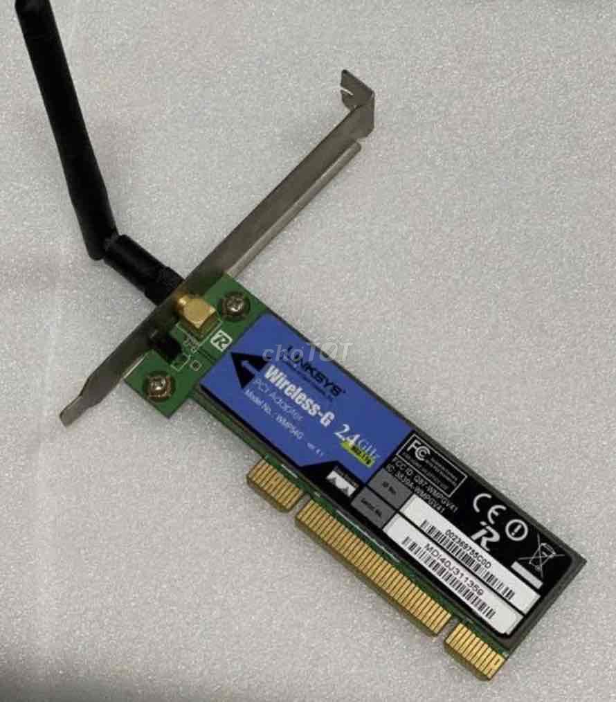 Card mạng WiFi Linksys WMP54G PCI 802.11b/g. Mua bán Linh kiện (RAM, Card...) tại Quận Gò Vấp Tp Hồ Chí Minh được đăng bởi Quang hình 1