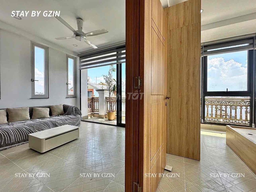 Cho thuê căn hộ Penthouse 1PN tách bếp, ban công, full nội thất