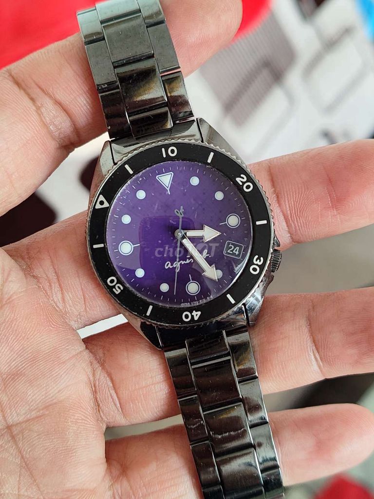 Đồng hồ Agnes b. Nam Kim loại Tím. Mua bán Đồng hồ tại Thành phố Rạch Giá Kiên Giang được đăng bởi Thích Đồng Hồ hình 1