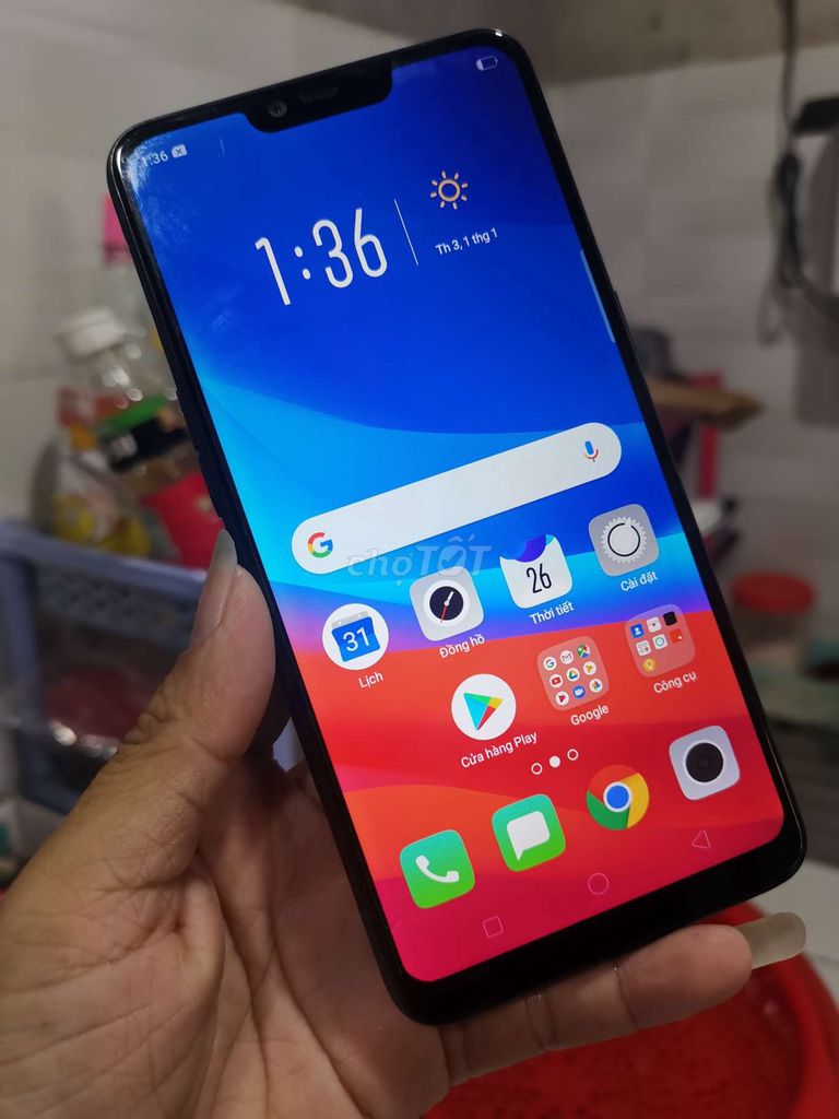 Oppo A3s 16GB zin tem, pin ngon. Mua bán Điện thoại tại Quận 12 Tp Hồ Chí Minh được đăng bởi Phước Trần hình 1