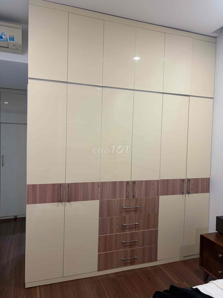 Tủ quần áo Melamine trắng vân gỗ 2.3m. Mua bán Tủ, kệ gia đình tại Quận 7 Tp Hồ Chí Minh được đăng bởi Anh Thắng  hình 1