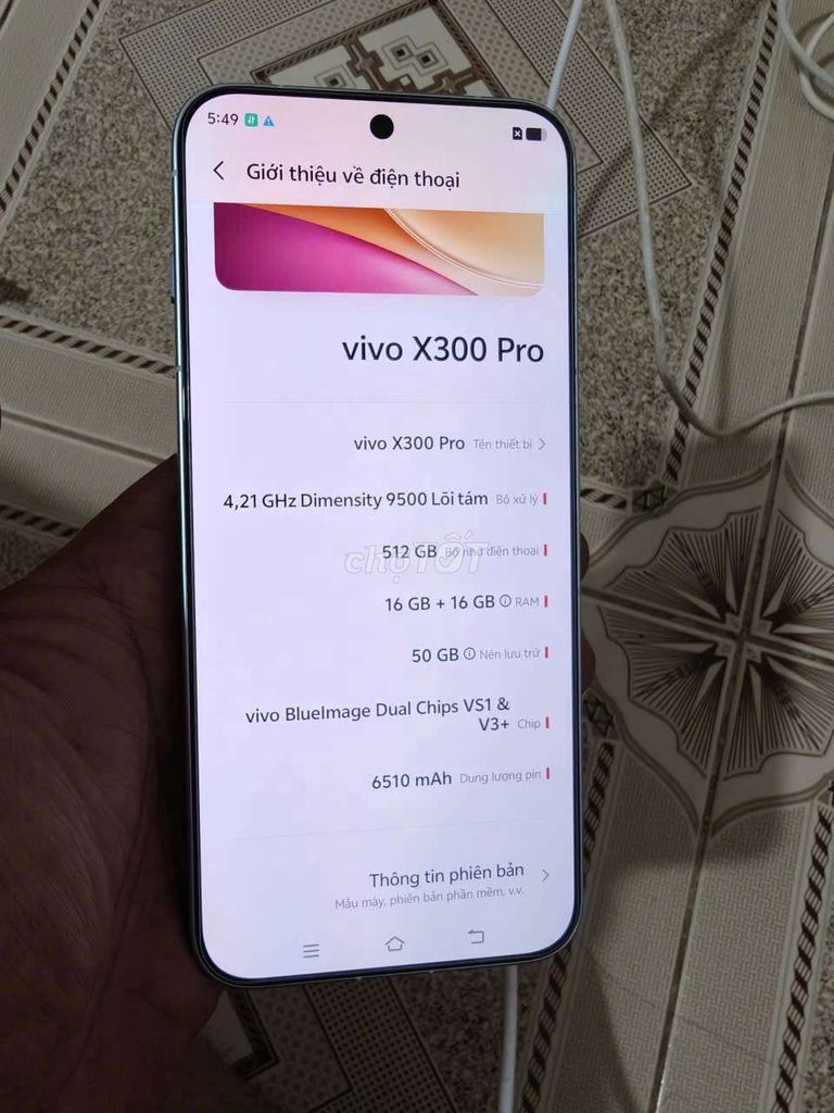 Vivo X300 Pro Bạc 512GB 16GB Dimensity 9500. Mua bán Điện thoại tại Thành phố Biên Hòa Đồng Nai được đăng bởi  dương hà  hình 1