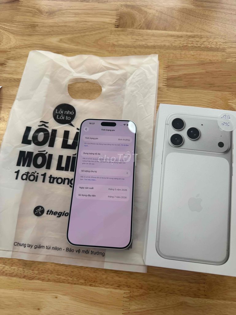 Apple iPhone 17 Pro Max Trắng Mới 100%. Mua bán Điện thoại tại Huyện Hóc Môn Tp Hồ Chí Minh được đăng bởi quang tuan hình 1