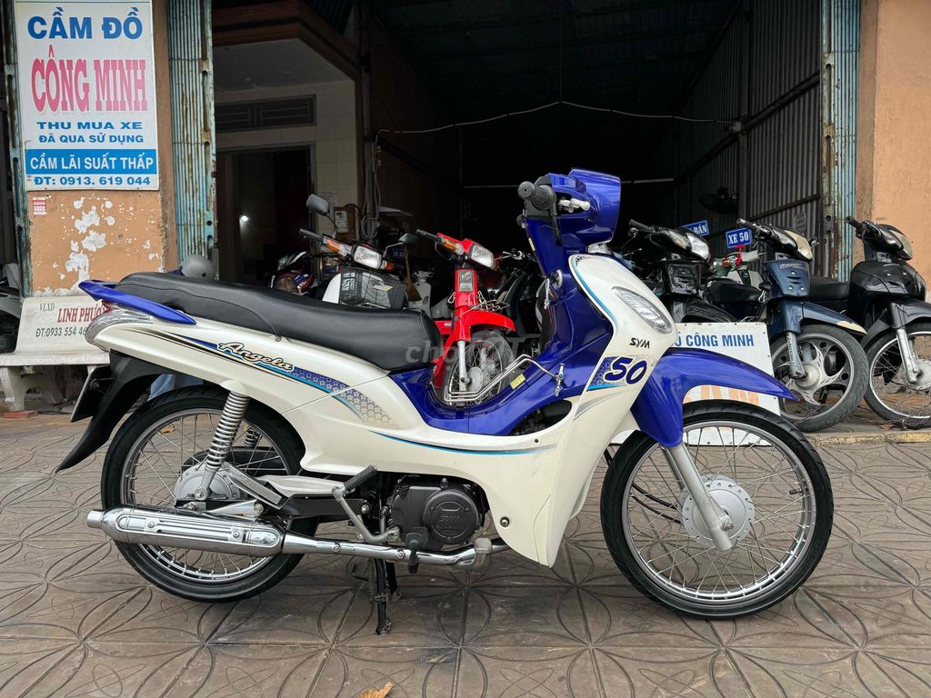 SYM Angela 50 Trắng Xanh Zin. Mua bán Xe máy tại Quận Ninh Kiều Cần Thơ được đăng bởi DVCĐ Công Minh hình 2