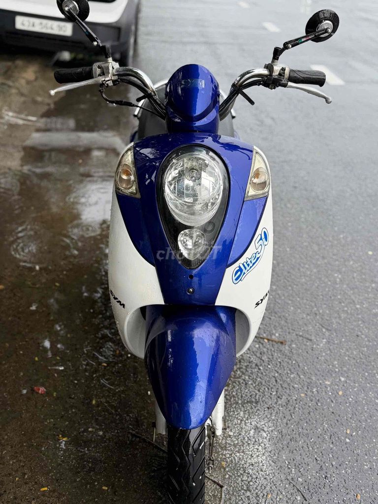 SYM Elite 50cc 2019 сине-белый — рассрочка без первого взноса