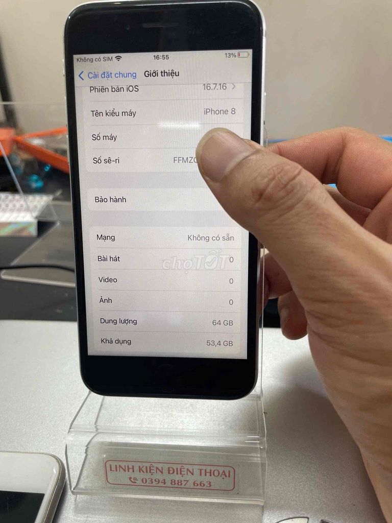 Apple iPhone 8 64GB Xám Đã sử dụng. Mua bán Điện thoại tại Quận Đống Đa Hà Nội được đăng bởi Shop điện thoại cũ hình 1