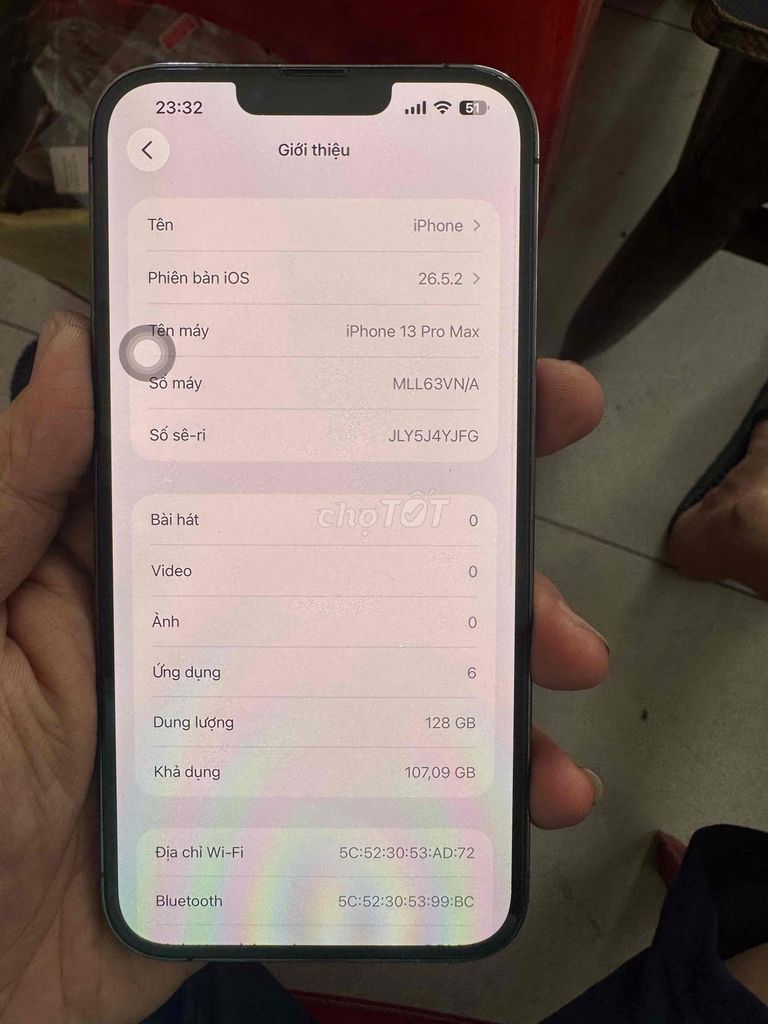 Apple iPhone 13 Pro Max 128GB Đen 100%. Mua bán Điện thoại tại Quận Liên Chiểu Đà Nẵng được đăng bởi Bách Đạt hình 1