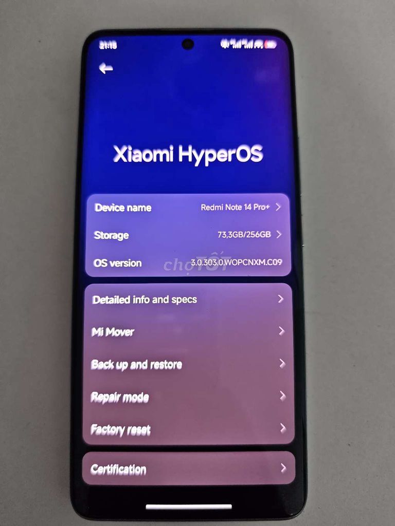 Xiaomi Redmi Note 14 Pro+ 12GB/256GB Xanh. Mua bán Điện thoại tại Quận 12 Tp Hồ Chí Minh được đăng bởi Nguyễn Thành Hưng hình 1