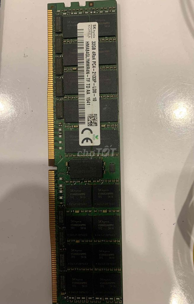 RAM SK Hynix PC4-2133P-LD0-10 32GB. Mua bán Linh kiện (RAM, Card...) tại Thành phố Thủ Đức Tp Hồ Chí Minh được đăng bởi Tài hình 1