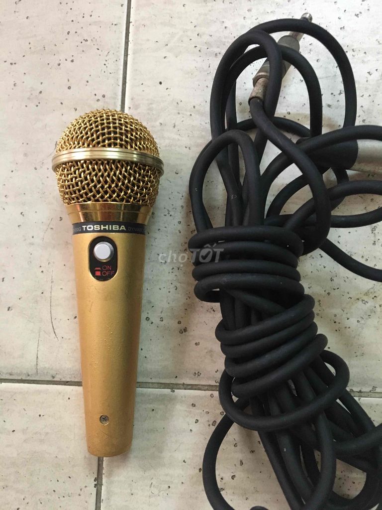 Microphone Toshiba Vàng Nhật Bản. Mua bán Tivi, Âm thanh tại Quận 6 Tp Hồ Chí Minh được đăng bởi đạt  hình 1