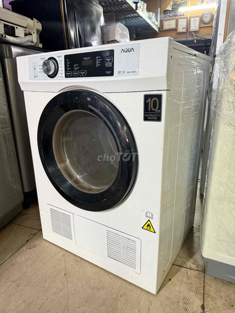 Máy sấy quần áo Aqua AQH-V700F 7kg Trắng. Mua bán Máy giặt tại Quận 7 Tp Hồ Chí Minh được đăng bởi Điện Lạnh Giá Tốt hình 1