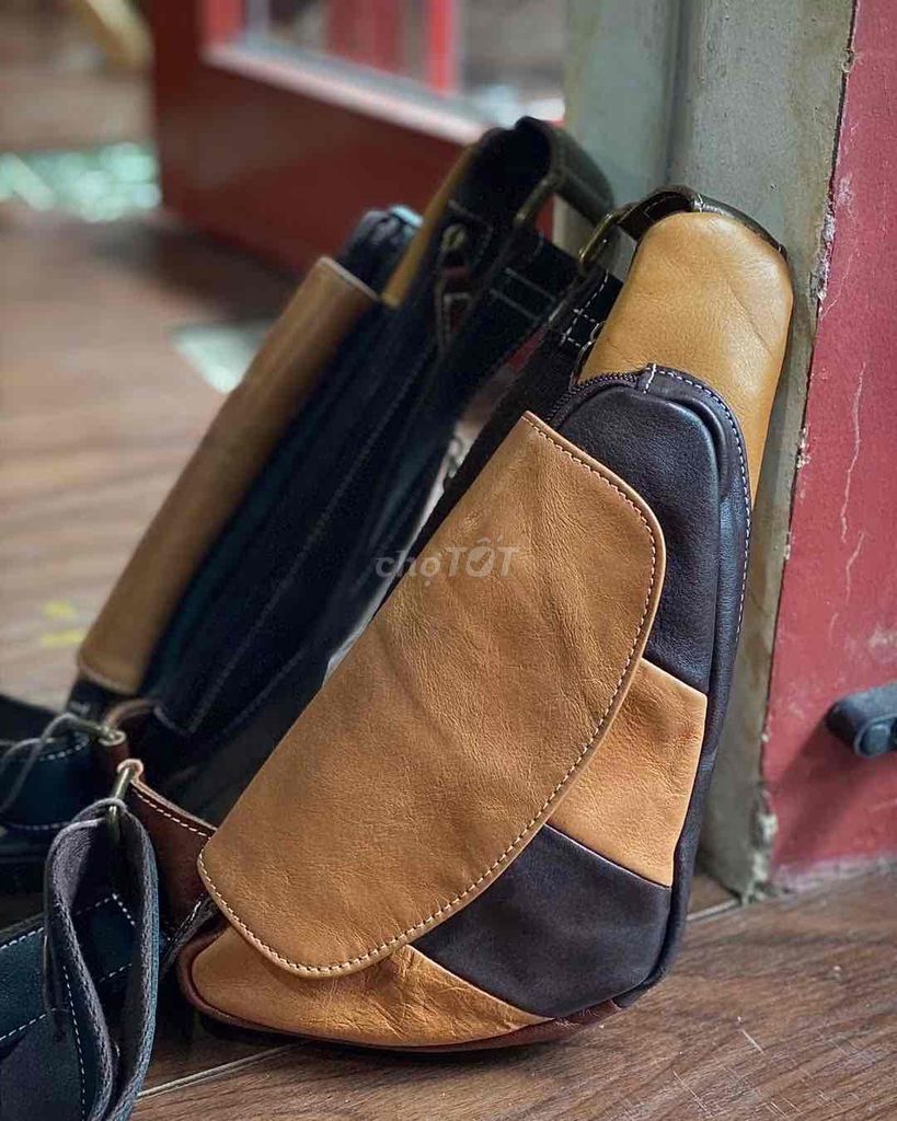 Túi đeo bao tử Bin Store.68 Da thật màu nâu phối. Mua bán Túi xách tại Huyện Kiến Thuỵ Hải Phòng được đăng bởi  Nguyễn Minh Châu hình 1