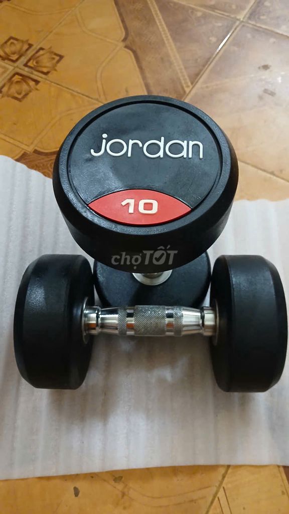 Tạ đơn Jordan 10kg Thép bọc cao su Đen. Mua bán Đồ thể thao, Dã ngoại tại Quận Nam Từ Liêm Hà Nội được đăng bởi Trang Shop hình 1