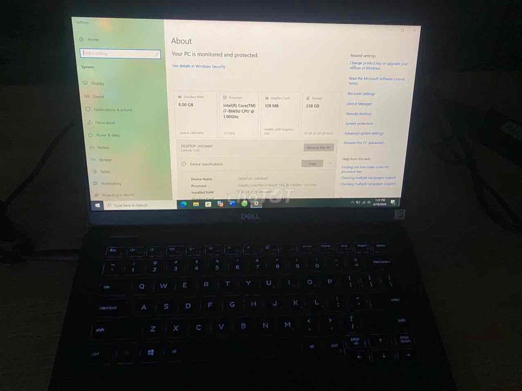 Dell Latitude 5300 i7 8GB/238GB Like New. Mua bán Laptop tại Quận 12 Tp Hồ Chí Minh được đăng bởi hong hình 1