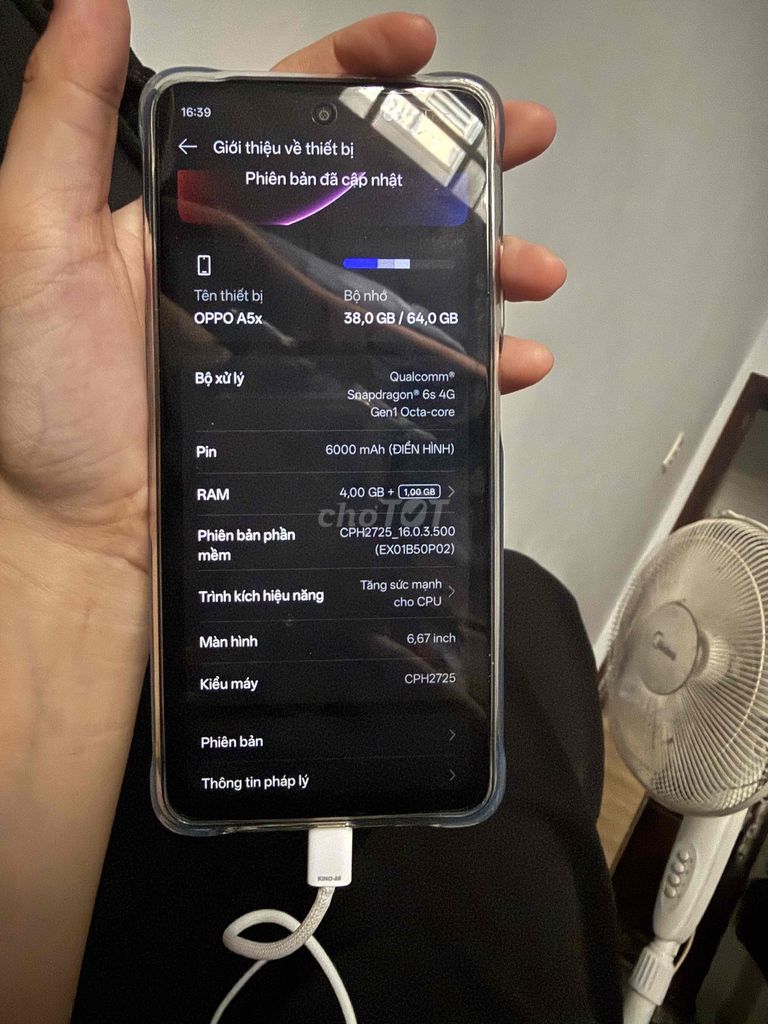 OPPO A5x 64GB Trắng. Mua bán Điện thoại tại Quận Phú Nhuận Tp Hồ Chí Minh được đăng bởi Hân Ngọc hình 1