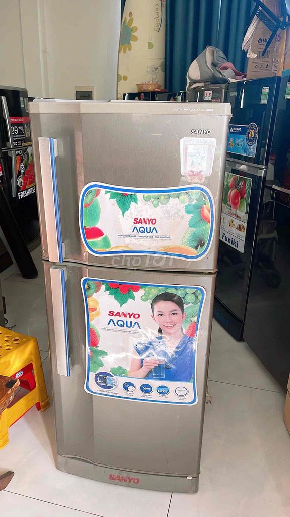 Tủ lạnh Sanyo 165l Xám. Mua bán Tủ lạnh tại Quận Cẩm Lệ Đà Nẵng được đăng bởi cường ng hình 1