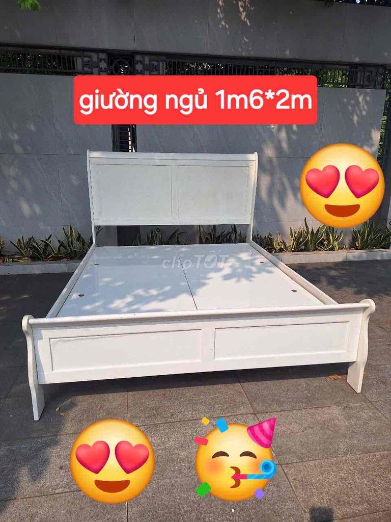 giường ngủ gỗ 1m6