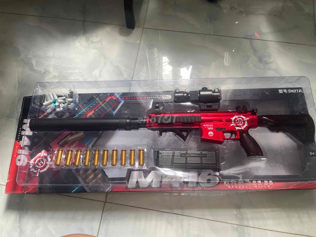 Đồ chơi mô hình M416 Nhựa Đỏ Bắn đạn sốp. Mua bán Sở thích khác tại Quận Tân Phú Tp Hồ Chí Minh được đăng bởi Khang Hy hình 1