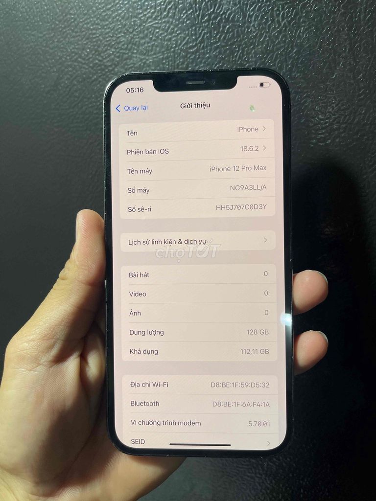 Apple iPhone 12 Pro Max 128GB Xám. Mua bán Điện thoại tại Quận Ô Môn Cần Thơ được đăng bởi nguyễn hình 1