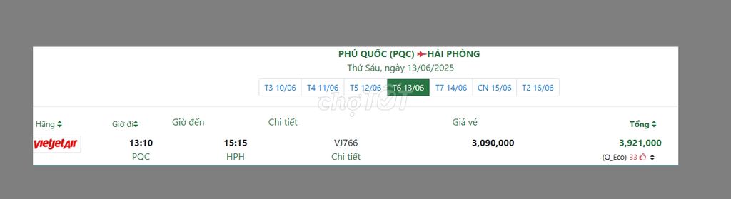 PHÚ QUỐC (PQC) HẢI PHÒNG Thứ Sáu, ngày 13/06/2025. Du lịch tại Quận 6 Tp Hồ Chí Minh được đăng bởi Nguyễn Minh Đức hình 1