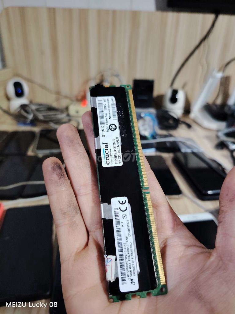 RAM Crucial 8GB Đen Xanh Kim loại Nhựa. Mua bán Linh kiện (RAM, Card...) tại Quận Gò Vấp Tp Hồ Chí Minh được đăng bởi ngan ngan nk hình 1