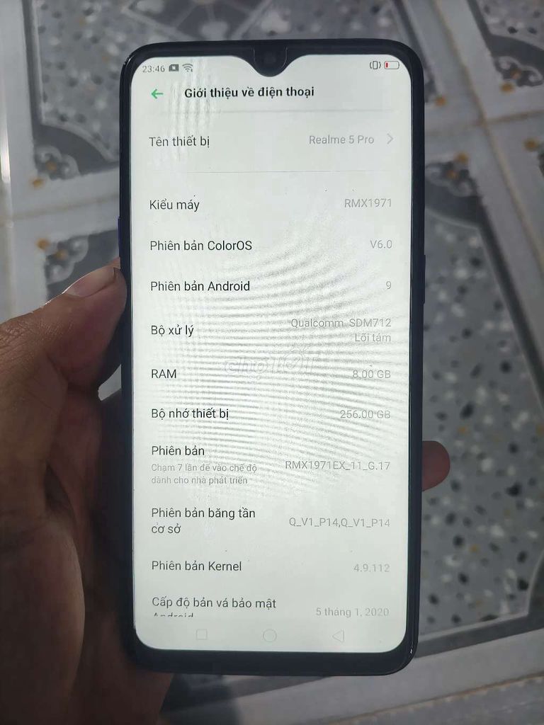 Realme 5 Pro 256GB Xanh Đã sử dụng. Mua bán Điện thoại tại Quận 12 Tp Hồ Chí Minh được đăng bởi Quân hình 1