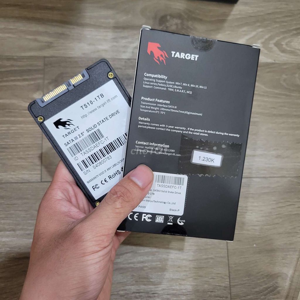 SSD 1TB New 100% FullBox, BH 12Th Sẵn Win