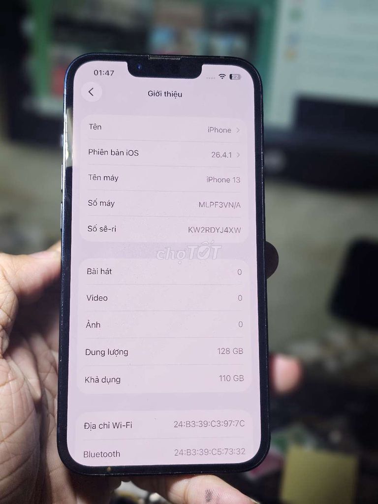 iPhone 13 128GB A15 VN zin áp xuất giá tốt . Mua bán Điện thoại tại Quận 8 Tp Hồ Chí Minh được đăng bởi Thiên Hòa mobile  hình 1