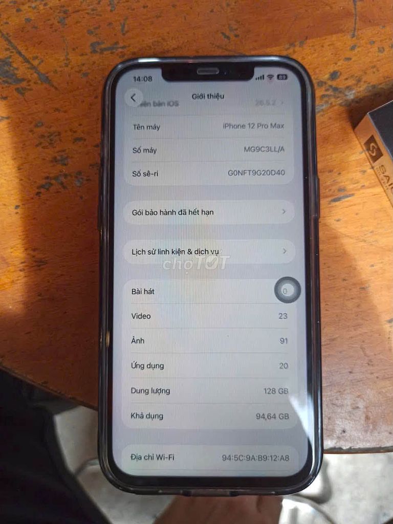 Apple iPhone 12 Pro Max 128GB Thay màn pin mới. Mua bán Điện thoại tại Quận 1 Tp Hồ Chí Minh được đăng bởi Hội Đồ Điện Tử hình 1