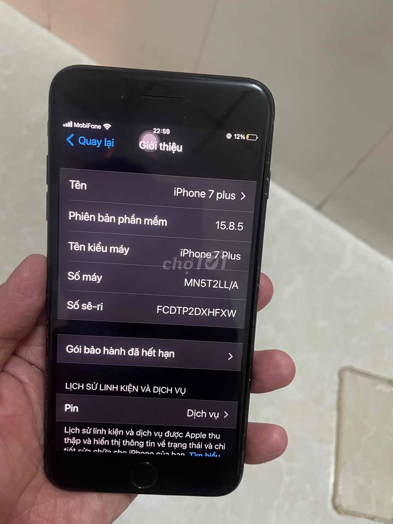 Apple iPhone 7 Plus 128GB Đen. Mua bán Điện thoại tại Thành phố Mỹ Tho Tiền Giang được đăng bởi A Lực hình 1