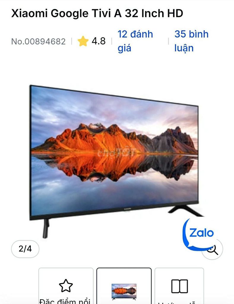 Cần bán Smart tivi Xiaomi 32 inch nguyên mới 3,2tr