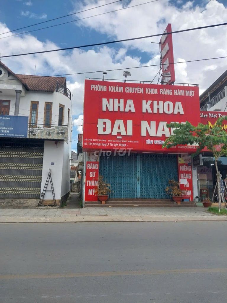 Cho thuê MB kinh doanh 160m², mặt tiền 7m, ĐT747 gần chợ Tân Uyên