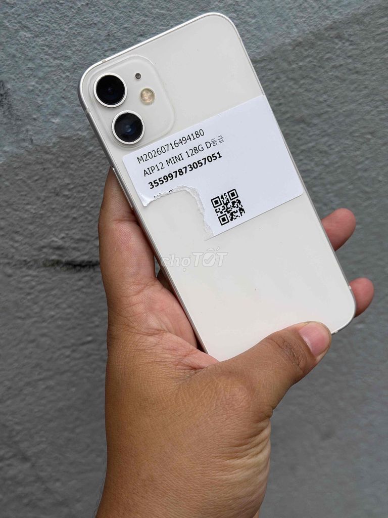 iPhone 12 mini 128GB Trắng Đã sử dụng. Mua bán Điện thoại tại Thành phố Biên Hòa Đồng Nai được đăng bởi nguyễn lê store hình 1