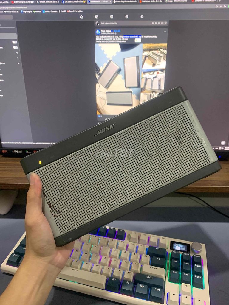 Loa Bluetooth Bose Soundlink 3 Đen. Mua bán Tivi, Âm thanh tại Quận Thanh Khê Đà Nẵng được đăng bởi Trần Minh Đạt hình 1
