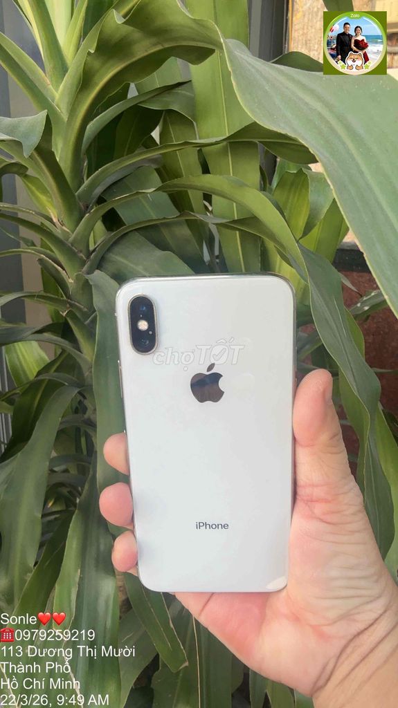 Apple iPhone X 256g. Mua bán Điện thoại tại Huyện Hóc Môn Tp Hồ Chí Minh được đăng bởi Sonle hình 1