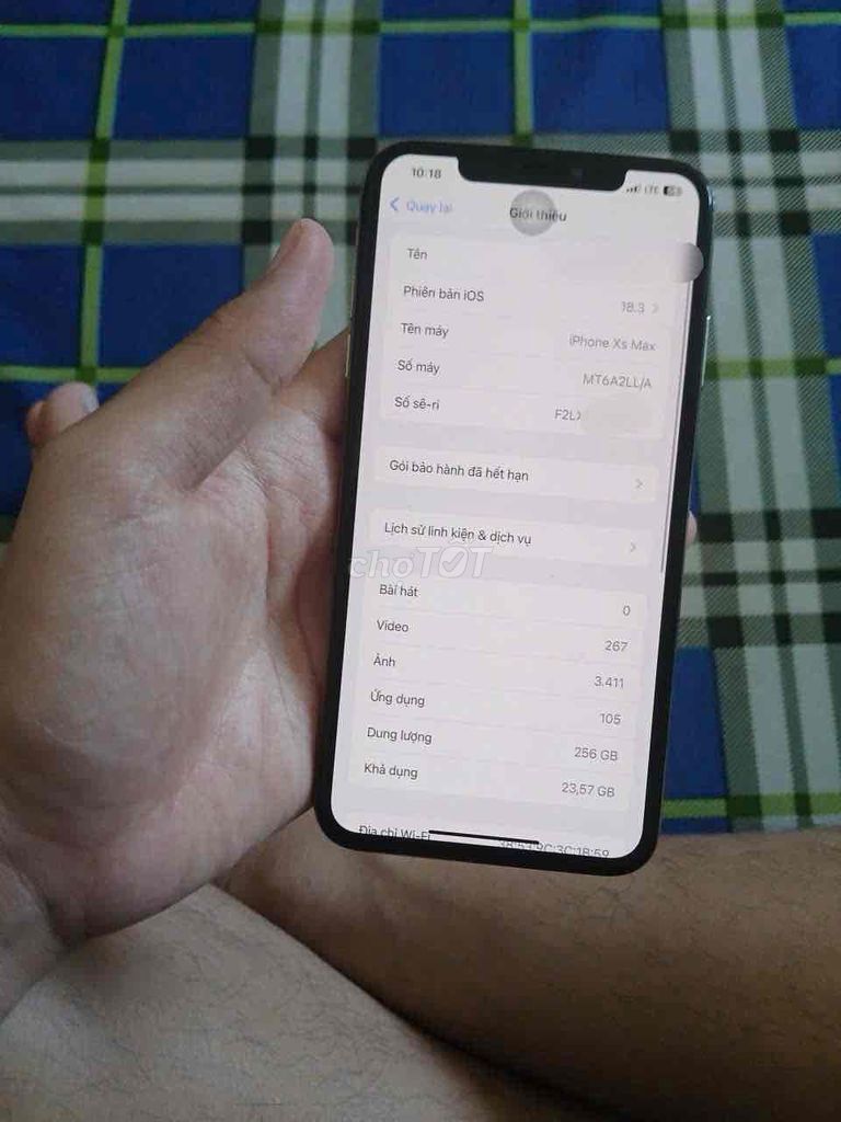 Cần bán hoặc giao lưu Xs max lock 256gb. Mua bán Điện thoại tại Thành phố Qui Nhơn Bình Định được đăng bởi TB hình 1